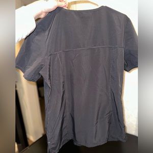 Gray scrub top